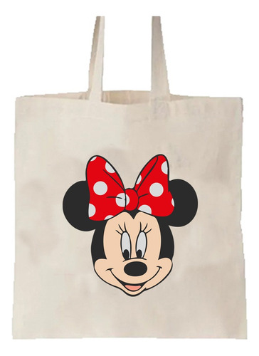 Tote Bag Minnie Mouse Varios Diseños Parte 4 Beige Minnie 19 Beige
