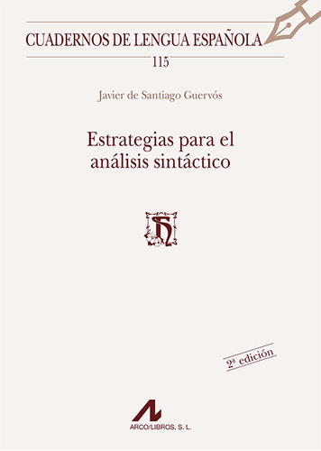 Libro Estrategias Para El Anã¡lisis Sintã¡ctico - De Sant...