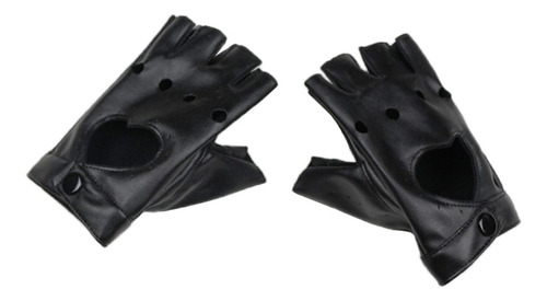 Guantes Sin Dedos Para Conducir Espectáculo De Pole Negro