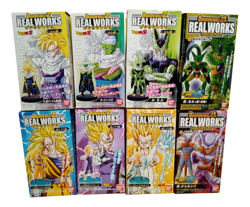 Real Woks - Dragon Ball Z- Kai - Pack 4 (8 Figuras) (Usado)