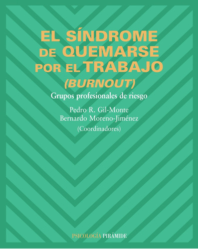 El Síndrome De Quemarse Por El Trabajo (burnout): Grupos Profesionales De Riesgo, De Gil-monte, Pedro R.. Editorial Piramide, Tapa Blanda En Español, 2007