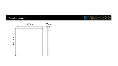 Imagen 3 de 5 de Panel Led 60x60 Bellalux 36w Embutir Luz Dia/fria 100-240v
