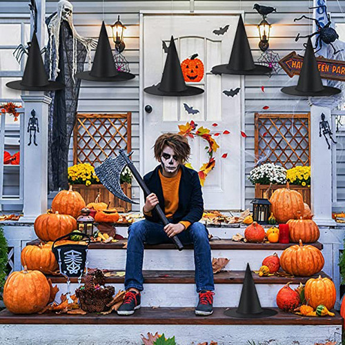 Conjunto De 15 Sombreros De Bruja De Halloween, Hat De Brux