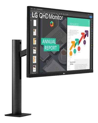 Imagen 3 de 6 de Monitor gamer LG 27QN880 led 27 " negro 100V/240V