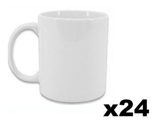 24 Tazas Blanca 11oz Sublimacion Sublimar