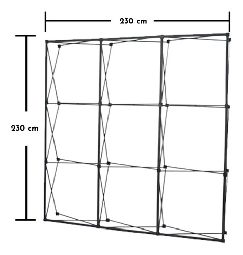 Backing Publicitario Stand Portátil Araña Expo 230m X 230m