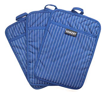 Almohadillas De Cocina Veikery De Algodón, Resistentes Al