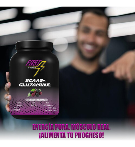 Aminoácidos Bcaas + Glutamina Fast 1kg Varios Sabores Naranja