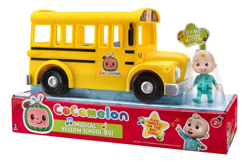 Brinquedo Cocomelon Oficial Ônibus Escolar Amarelo !