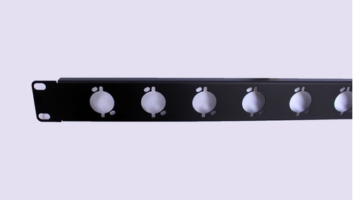 Painel Régua 1u 8 Conectores Xlr Canon - Padrão Rack 19