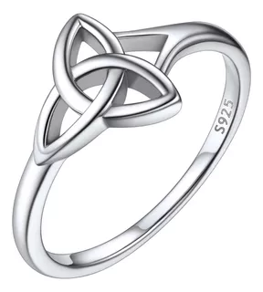 Anillo Mulher De Compromiso De Nudez Celta De Triquetra Pres