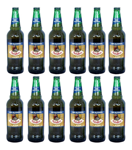 Cerveza Sin Alcohol Lager Pack X12 X 330ml Barba Roja