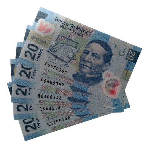 Billete 20 Pesos $20  Benito Juárez 2017 Nuevo Montealbán