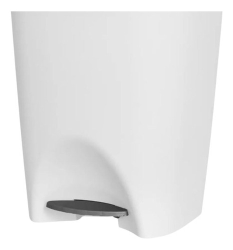 Lixeira De Chao Usual Com Pedal Para Casa Capacidade 7,5l Cor Branco