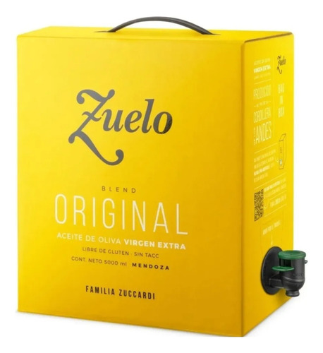 Aceite De Oliva Extra Virgen Original Zuelo Bag In Box 5l