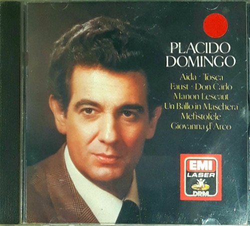 1 Cd Placido Domingo Operatic Arias Scenes 1986 Emi Angel 