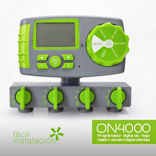 Imagen 5 de 8 de Programador Digital Riego 0.5 Bar 4 Zonas Aquaflex + C