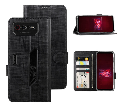 Foluu Funda Para Asus Rog Phone 6 Funda Tipo Cartera, Ranura