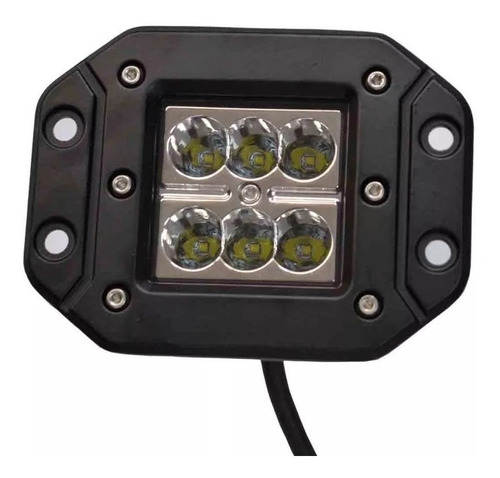 Pack X2 Neblinero Led 18w Embutido Off Road Sippo Imp