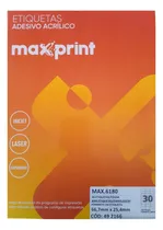 Comprar Caixa De Etiquetas 6180 Com 200 Folhas 30etiqu002Ffolha Maxprint