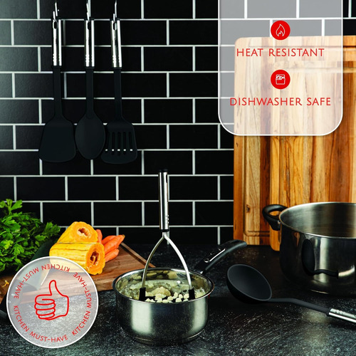 Kaluns Set Utensilios Cocina Chef 24 Piezas Acero Inoxidable