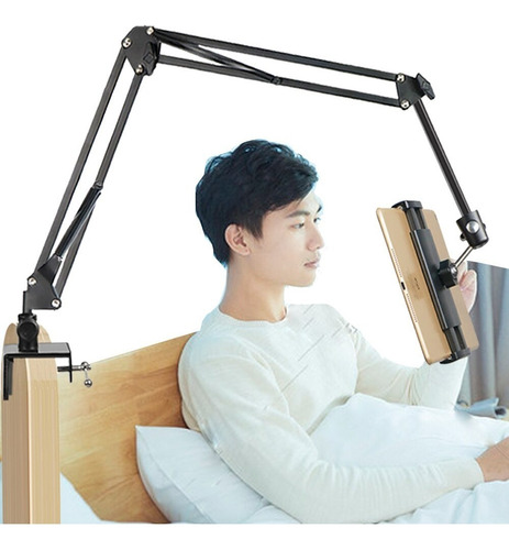 Soporte Sujetador Brazo Metálico Flexible Celular Tablet