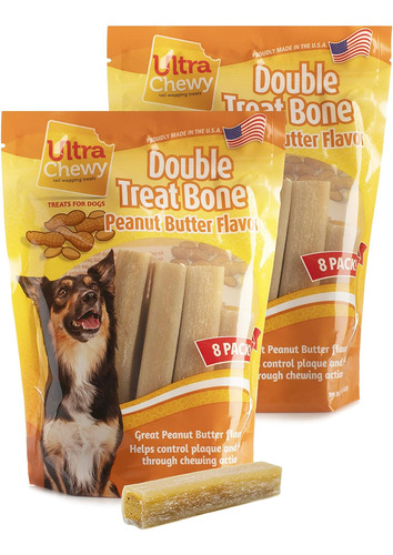 Double Treat Bones: Long-lasting Dog Treats Made In Usa For