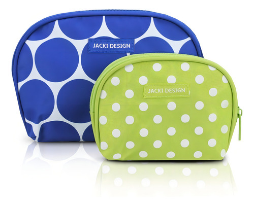 Kit 2 Necessaires Feminina Dots Jacki Design - Ahl19830 Cor Azul