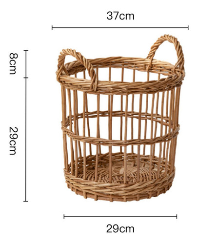 Woven Wicker Storage Basket Handmade Multiuso Para Grande