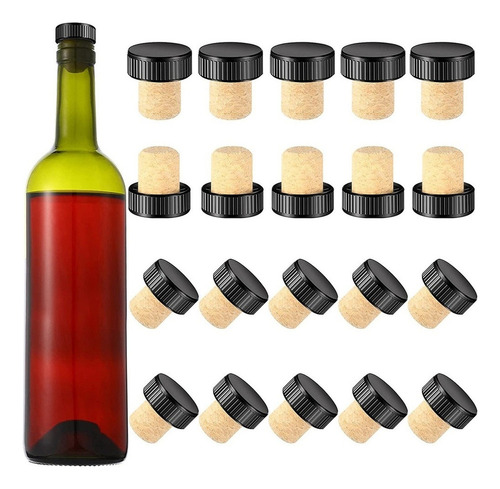 Corchos De Vino En Forma De T Con Tapa De Plástico, Tapón De