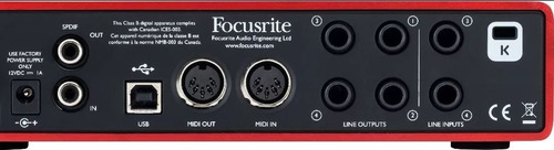 Focusrite Scarlett 6i6 Placa De Sonido Usb 2.0 Midi