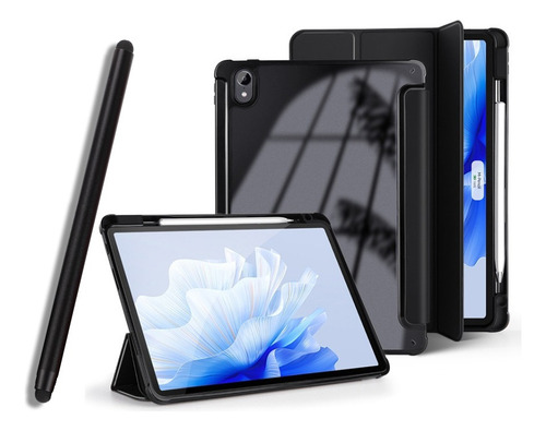 B Funda Negra De 3 Pliegues Para Matepad Air De 11,5 Pu