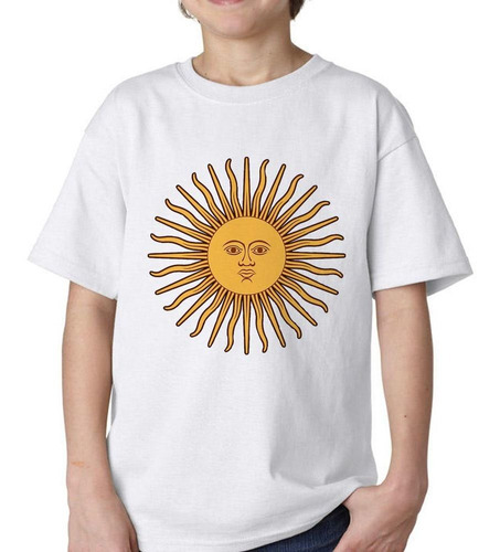 Remera De Niño Argentina Cultura Simbolo Sol