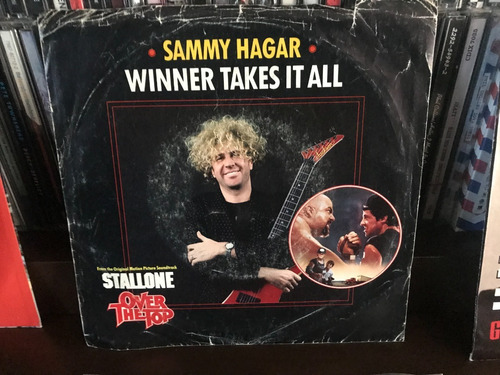 Sammy Hagar - Winner Takes It All Lp 7 Single 45 Rpm 1987 Us