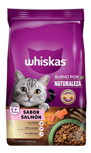Imagen 2 de 5 de Ración Whiskas Gato Adulto Salmón + Obsequio Y Envío Gratis