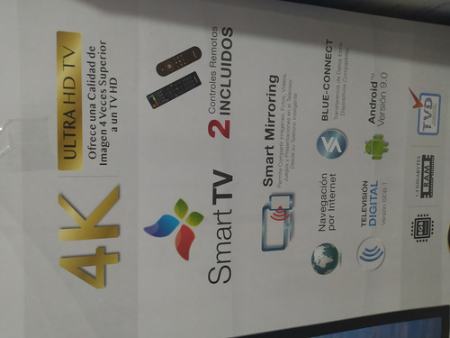Imagen 2 de 2 de Tv Premier 58 Pulgadas Vidrio Templado Ultra Hd Android 9.0