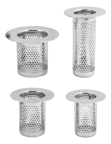 Colador De Drenaje De Ducha De Acero Inoxidable Plateado