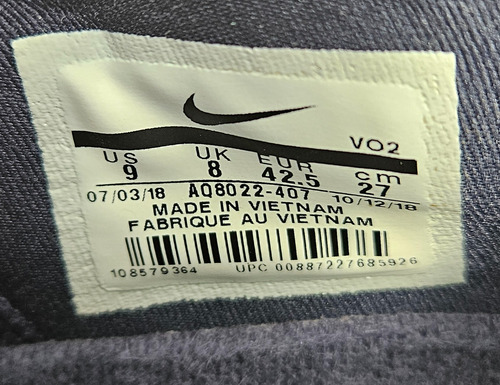 Tenis Nike, Para Gym , Cross, Etc. En Excelente Estado (Usado)