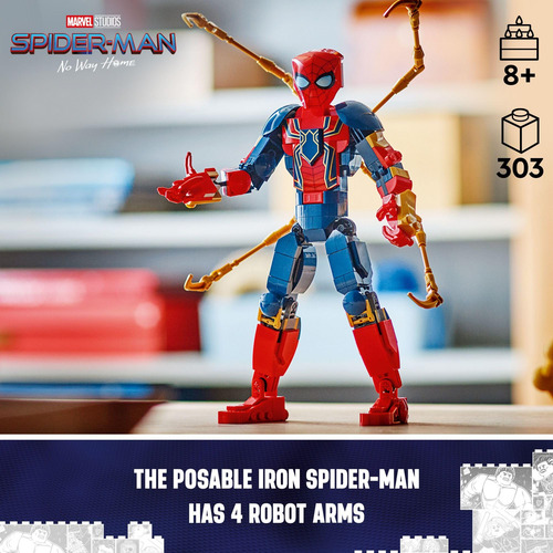 Figura De Construcción Lego Marvel Iron Spider-man 76298
