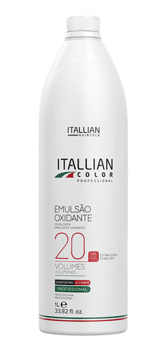 Emulsão Oxidante Estabilizada Itallian Color 20 Volumes 1l