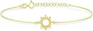 Pulsera Con Colgante En Oro Macizo De 14 K  Jo Pbh