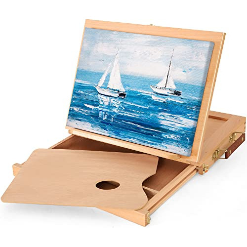 10 W X 13 L Tabletop Easel With Drawer And Palette, Adj...