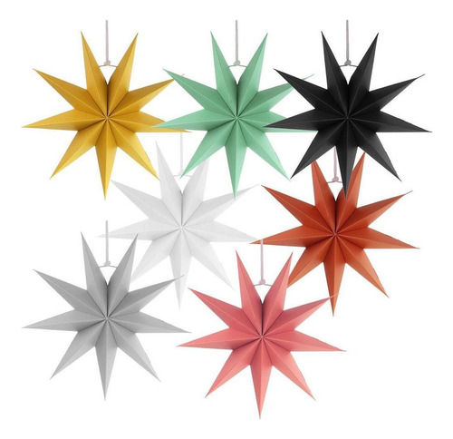 H 4 Piezas Novedad Papel 3d 9 Navidad Halloween Colgante