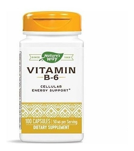 Natural Way Vitamina B-6 50mg Piridoxina