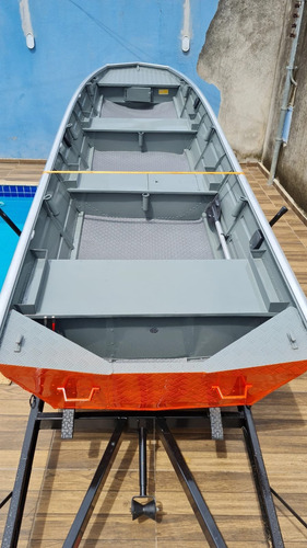 Canoa E Motor Mercury 30 Hp Com Partida Novo