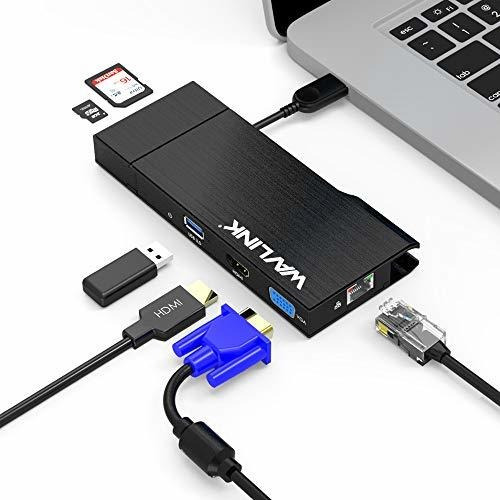 Wavlink Universal Travel Usb 3.0 Dock Dual Display Hdmi Y Vg