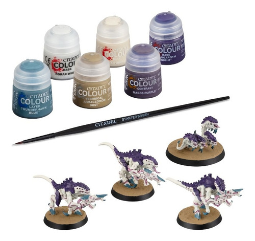 Citadel Wh40k Tyranids Termagants And Ripper Swarm Paint Set