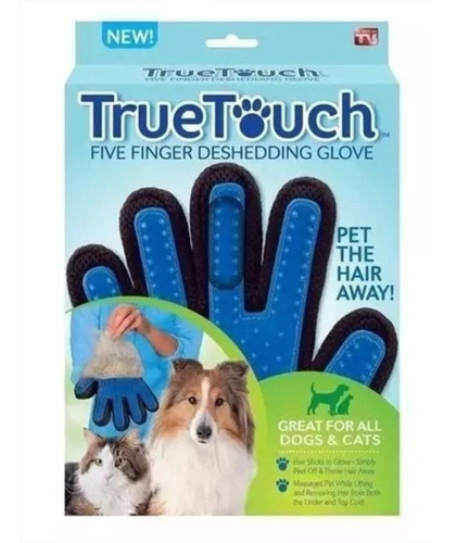 Luva Nano Magnética Tira Pelos Pets Cães Gatos True Touch