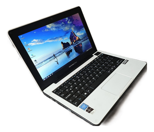 Netbook Intel Celeron 4gb 120ssd Pan14 Wifi Cam Win10 Blue Blanco (Reacondicionado)