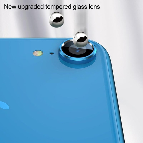 Imagen 4 de 5 de Lamina Vidrio Templado Titanium Camara Para iPhone XR